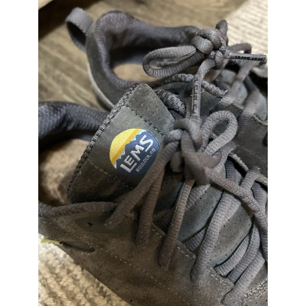 Lems Primal Zen Suede Men's 12 Women's 13.5 Graphite Barefoot Minimalist Sneaker